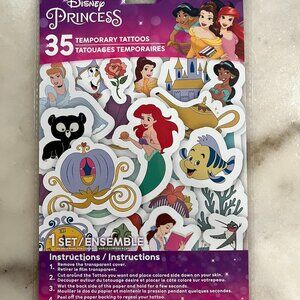 4/$10 💥 NEW Disney Princess 35 Temporary Tattoos (1 Pkg)